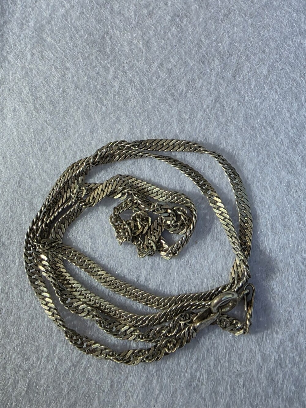 21.5": Vintage 925 Sterling Silver Singapore Chain Necklace • LO • 6.63g